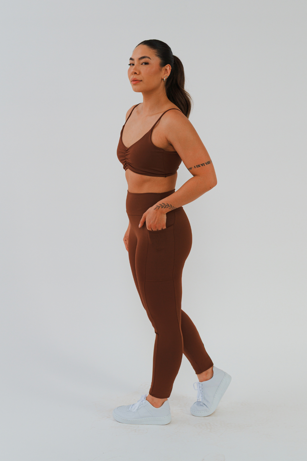 Legging Jornada Poliamida com Bolsos