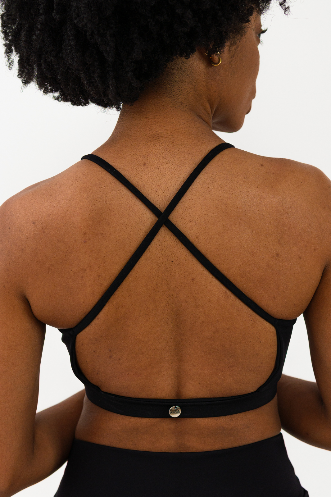 Top Força Poliamida Costas Cruzadas com Bojo Removível