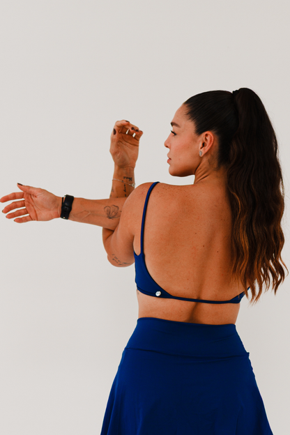 Top Essência Poliamida Costas Aberta com Bojo Removível