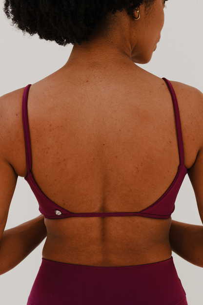 Top Essência Poliamida Costas Aberta com Bojo Removível