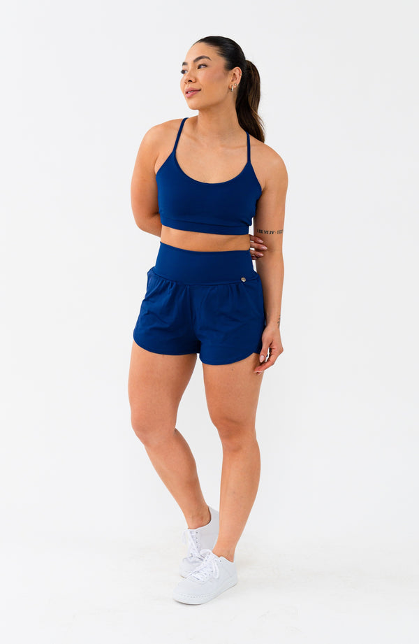 Shorts Movimento Duplo com Bolsos Internos