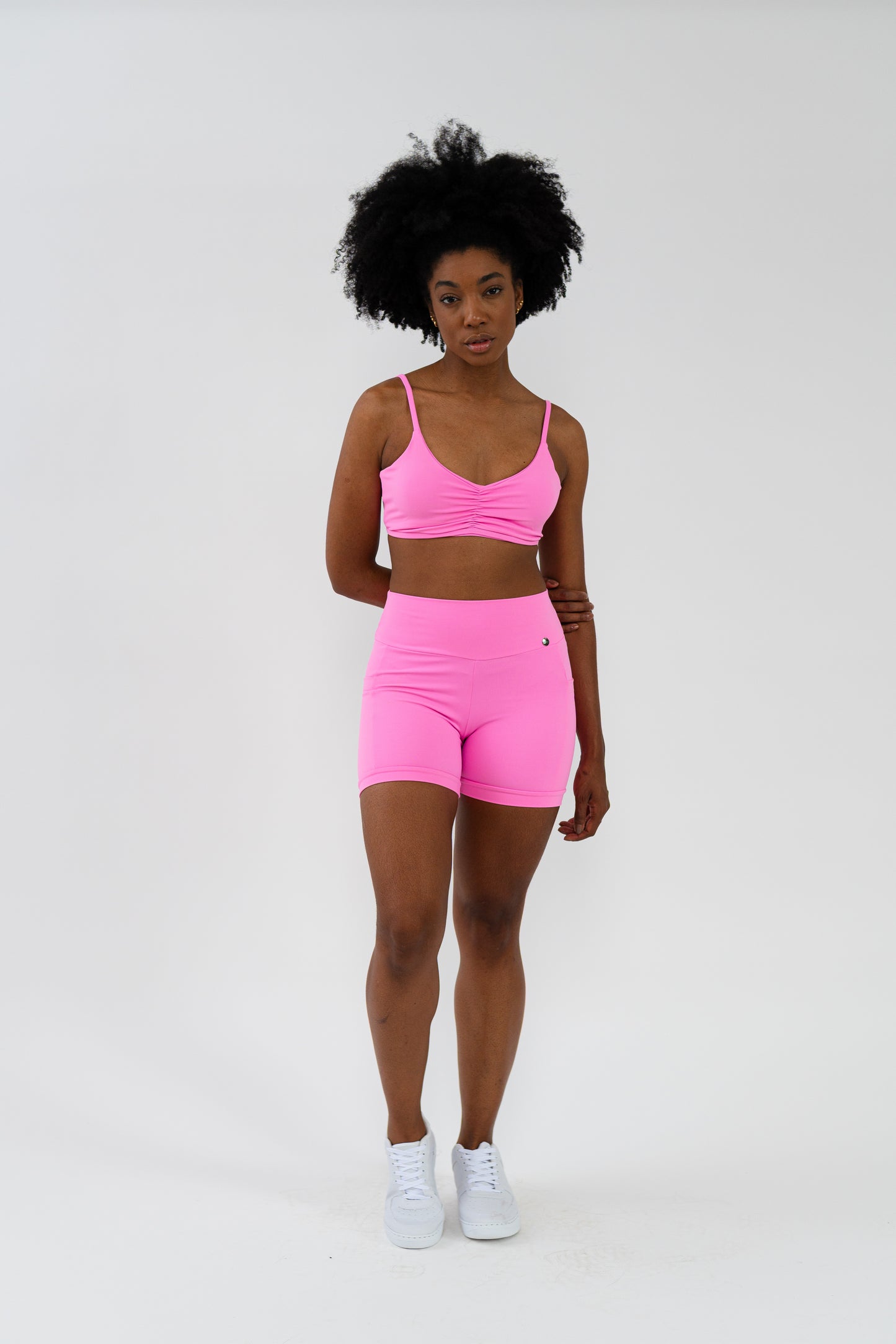 Shorts Inspiração Justo com Bolsos