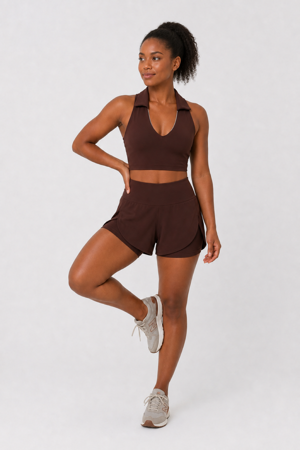 Shorts Movimento Duplo com Bolsos Internos