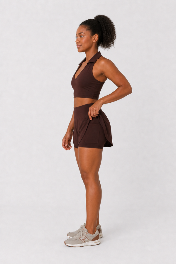 Shorts Movimento Duplo com Bolsos Internos