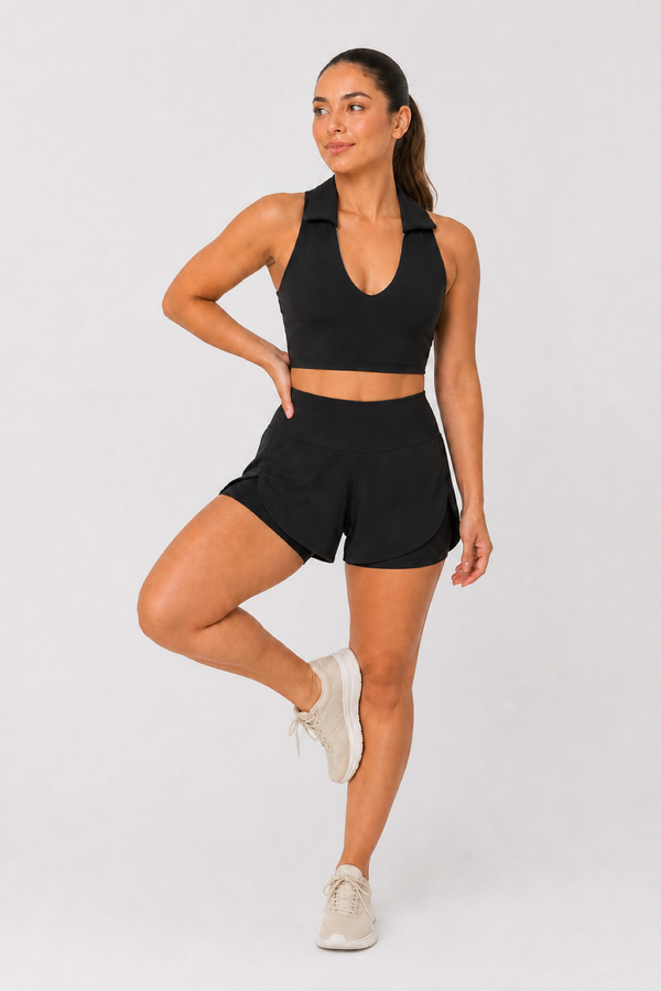 Shorts Movimento Duplo com Bolsos Internos